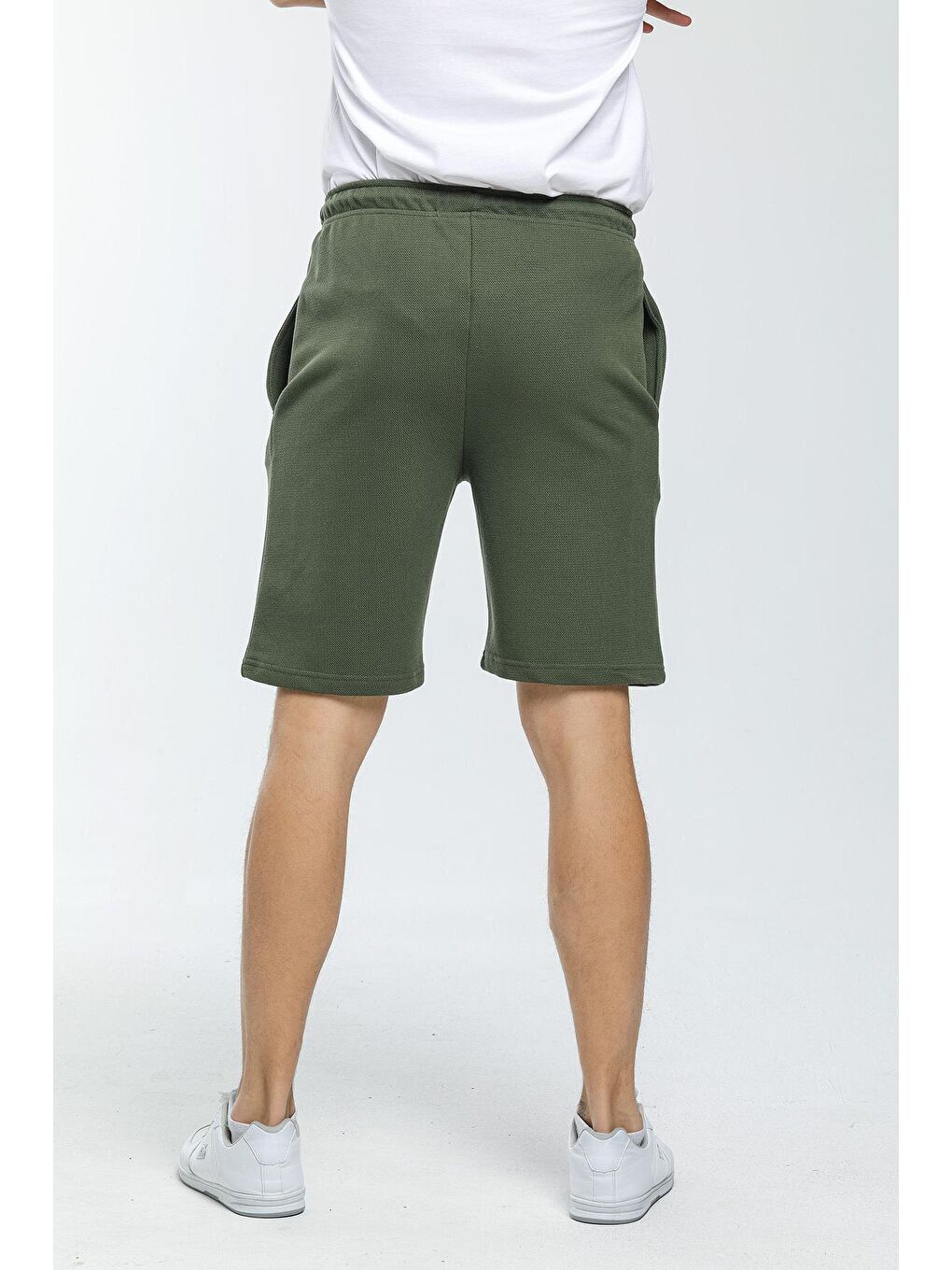 Haki Dar Kalıp Air Baskılı Erkek Şort SPR21Y52-3