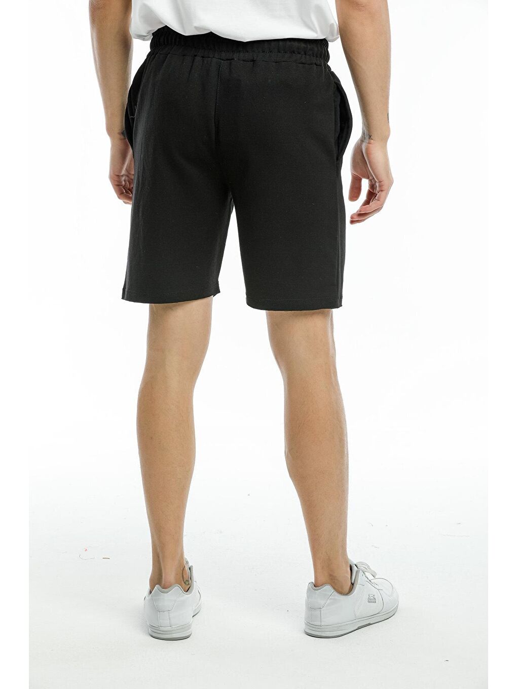 Siyah Nakışlı Erkek Şort SPR21Y58-3