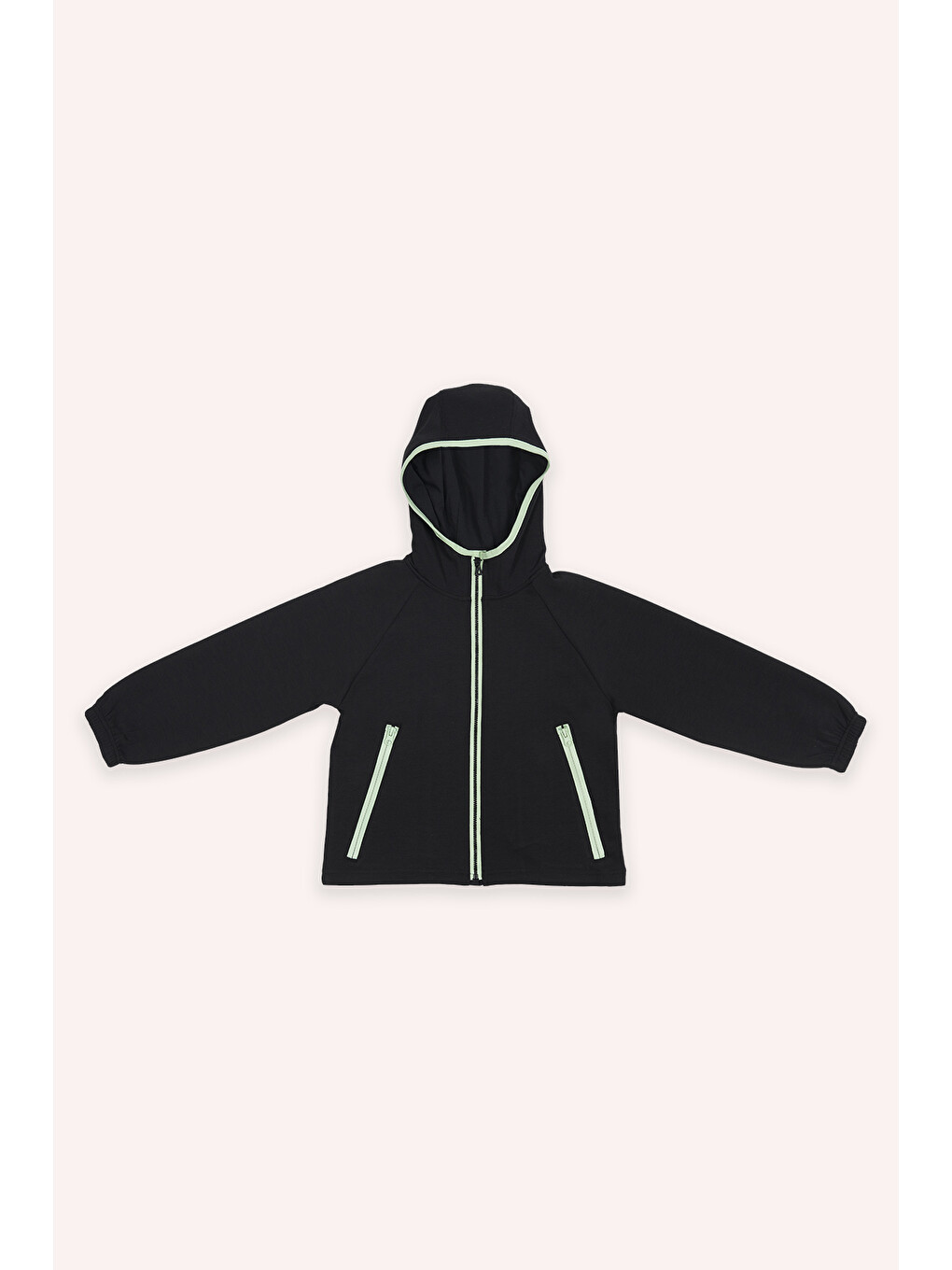 Erkek Çocuk Kapüşonlu Siyah Sweatshirt