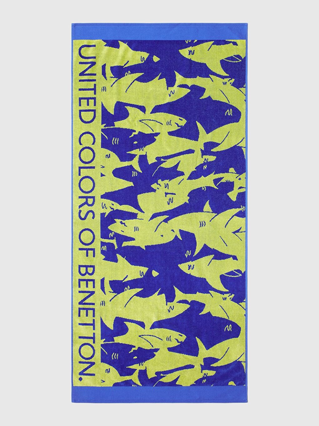 Haki Erkek Çocuk Kamuflaj Desenli Yazılı Deniz Havlusu