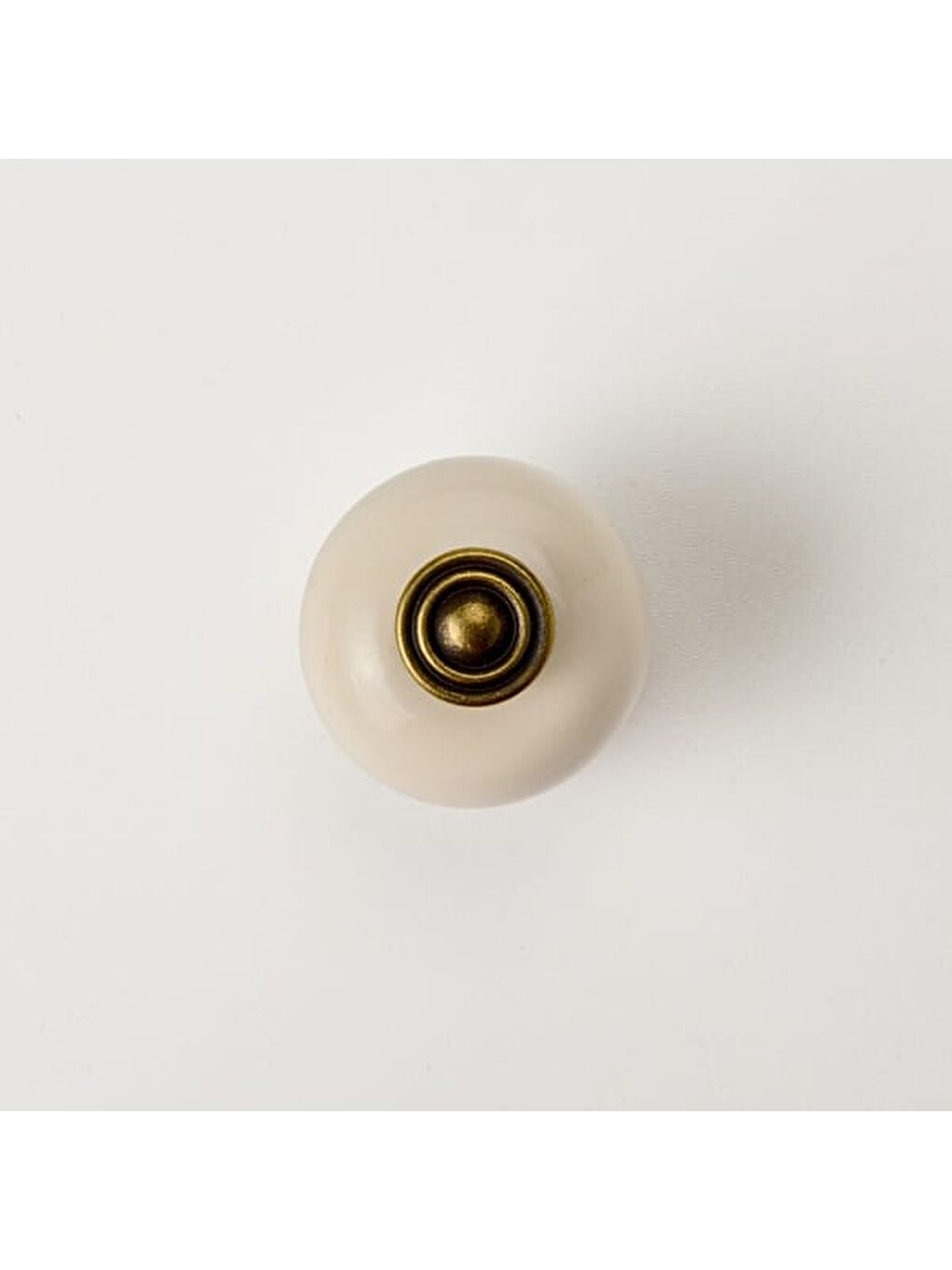 Gri Rustik Düğme Kulp - Krem / Antik-9