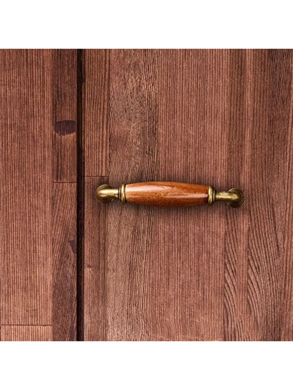 Kahverengi Yıldız 96 Kulp - Kahve / Antik