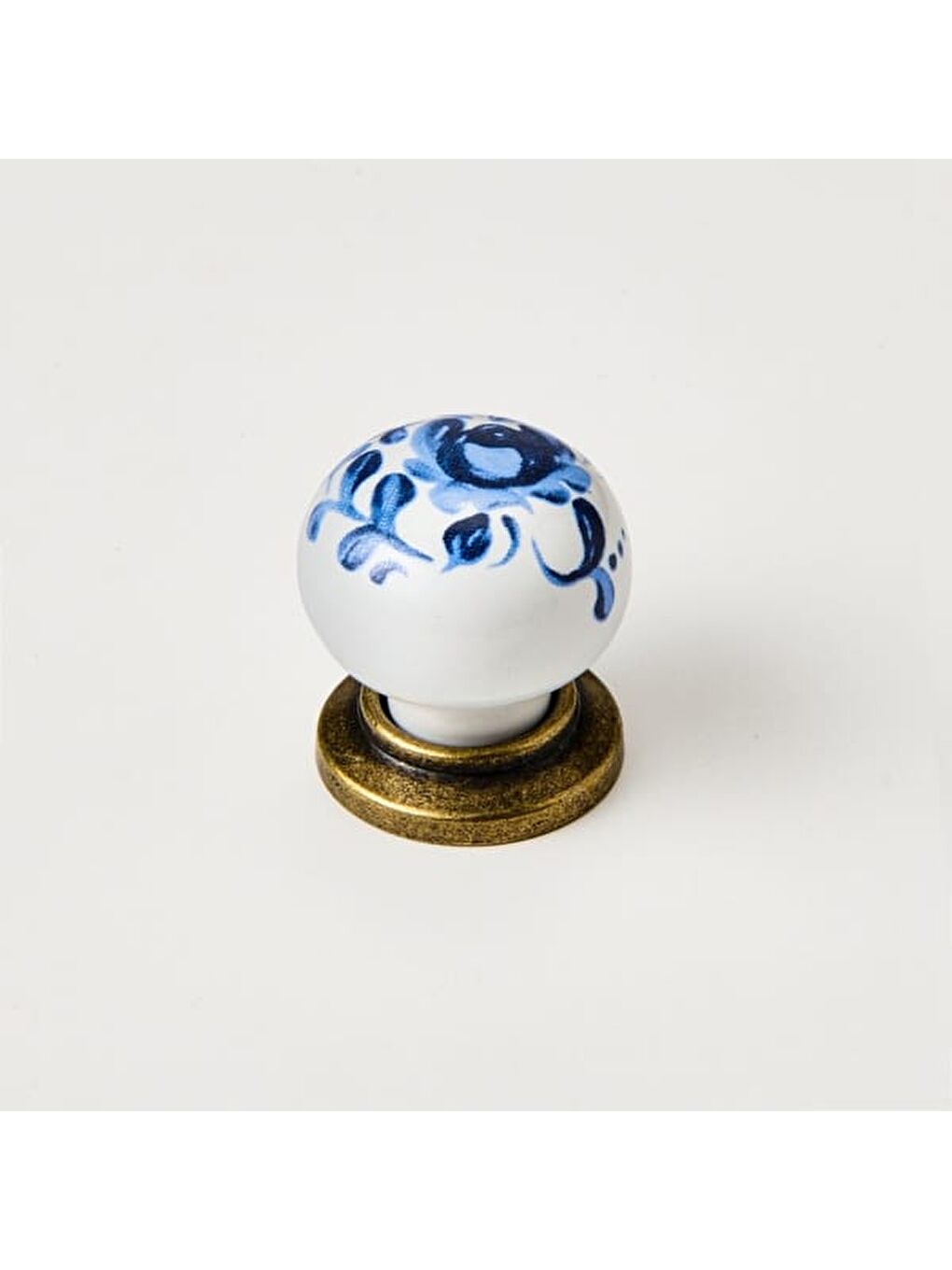 Yıldız Düğme Kulp - Beyaz / Antik-8