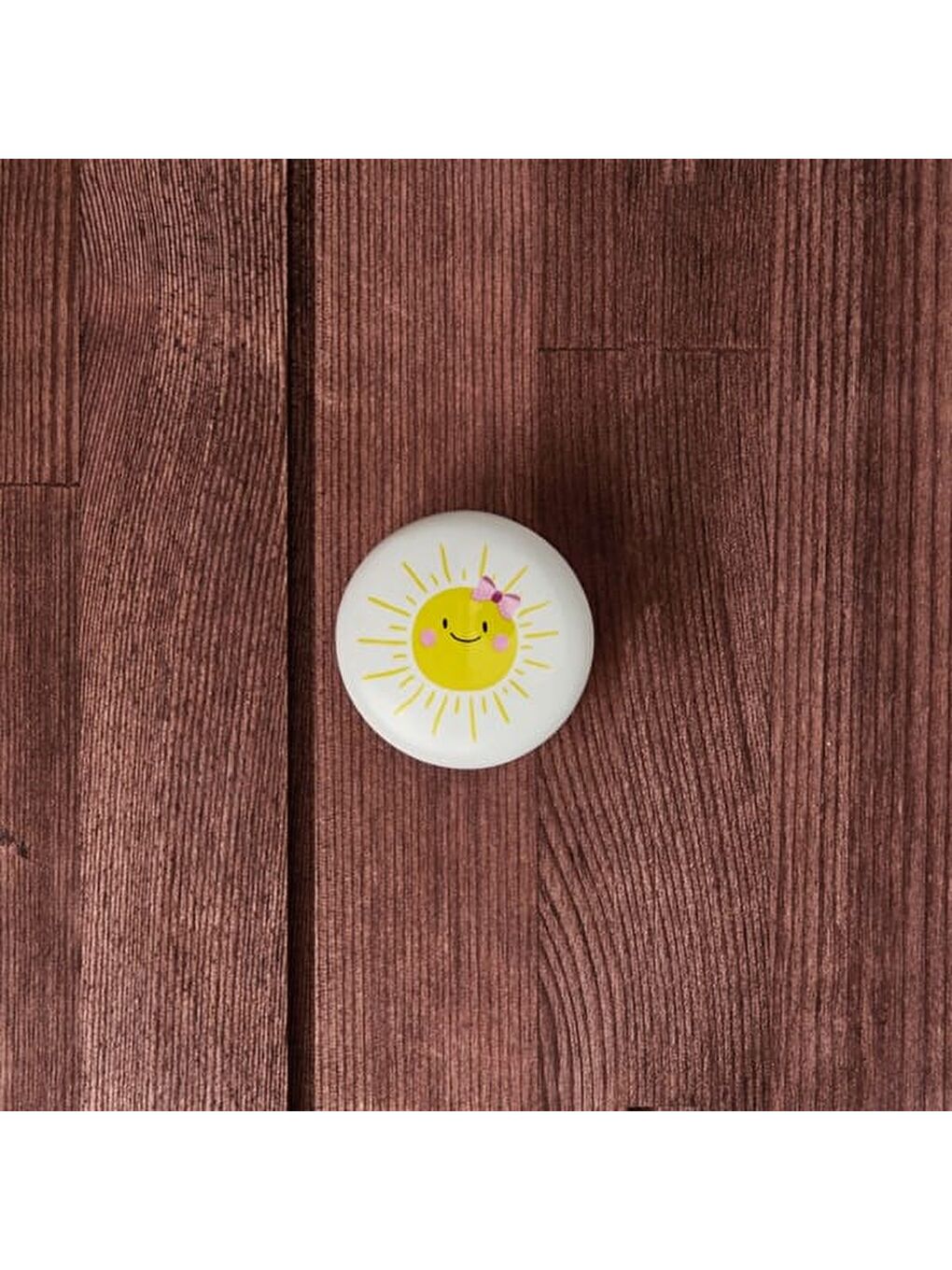 Ufo Güneş Düğme Kulp - Beyaz