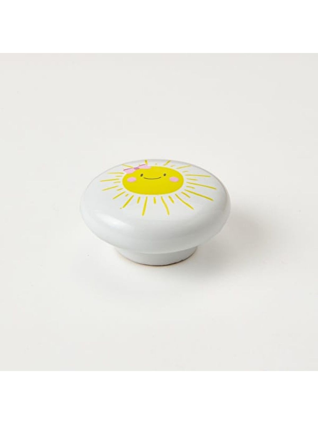 Ufo Güneş Düğme Kulp - Beyaz-6