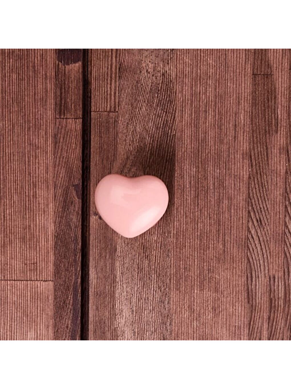 Büyük Kalp Düğme Kulp - Pembe