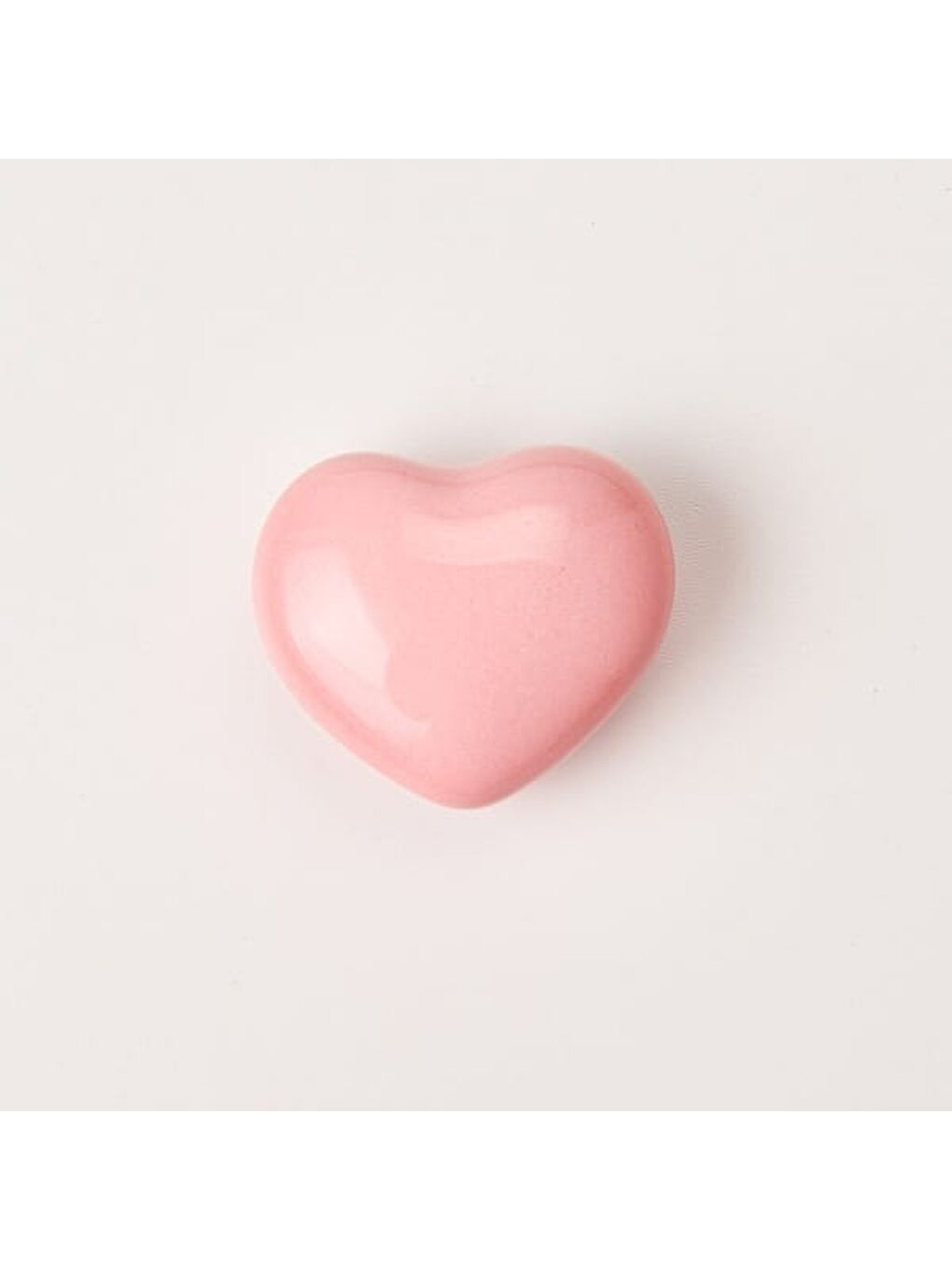 Büyük Kalp Düğme Kulp - Pembe-3