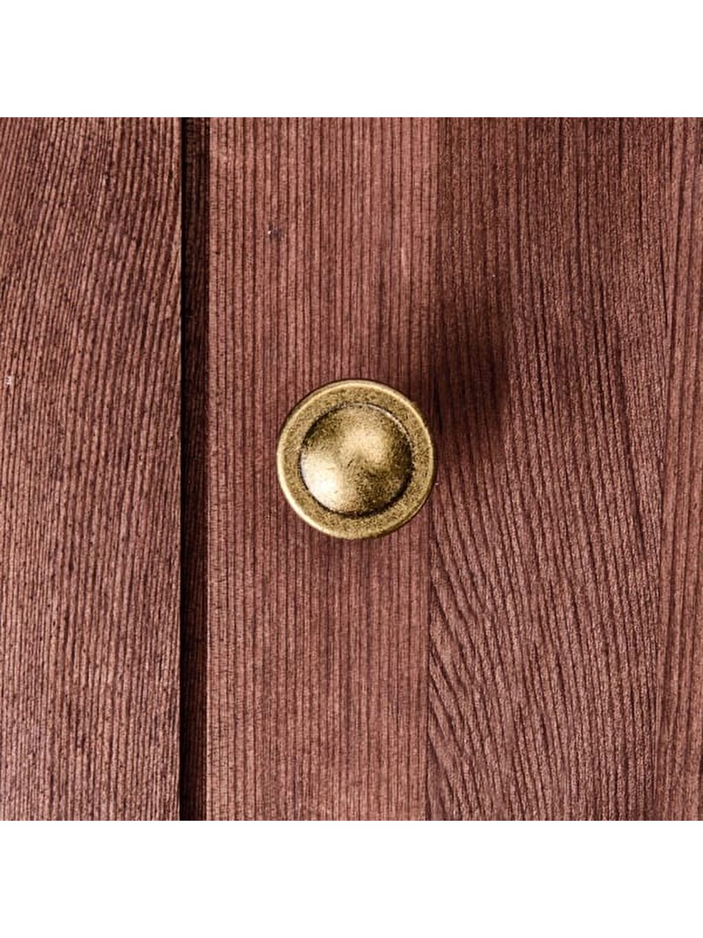 Kahverengi Keops Düğme Kulp - Antik