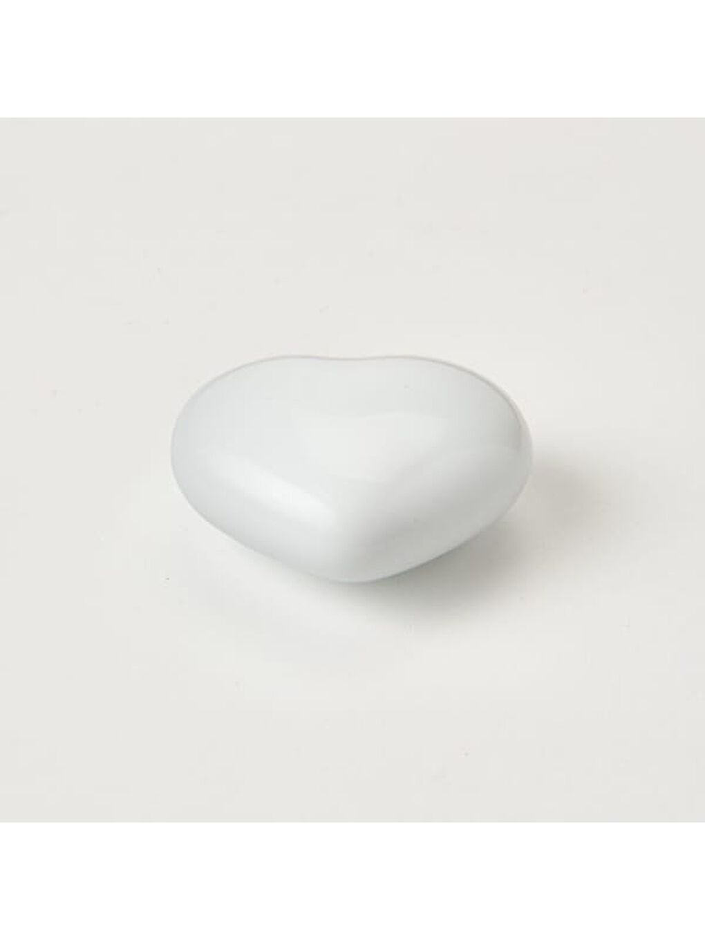 Büyük Kalp Düğme Kulp - Beyaz-8