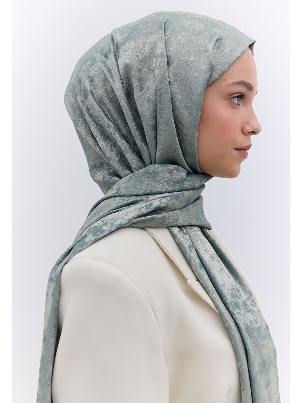 Luxury Shine Şal Soft Yeşil-7