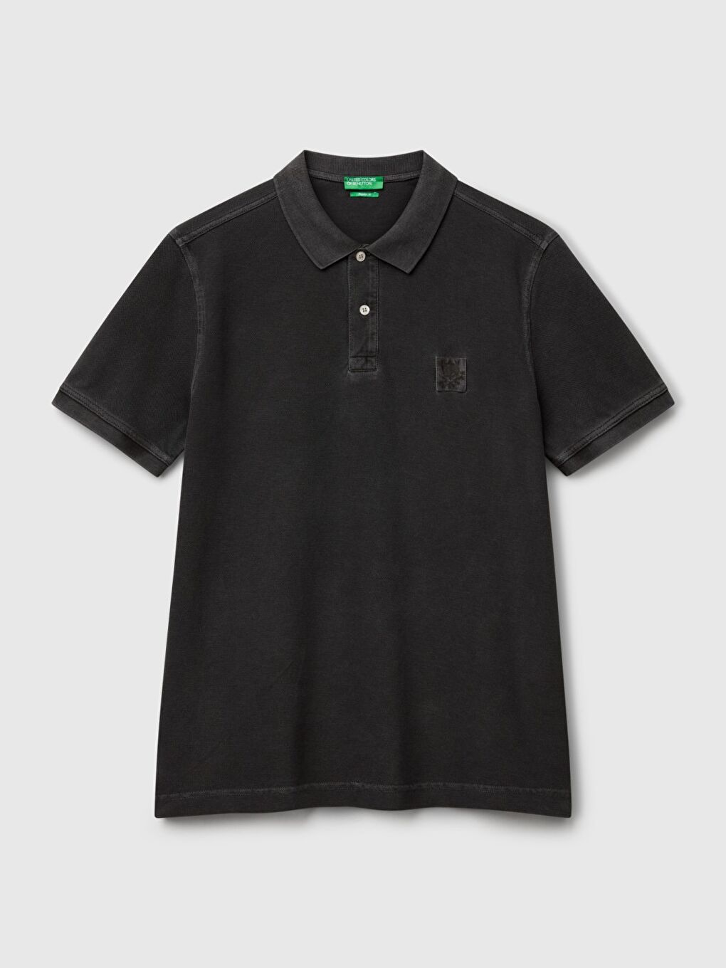 Erkek Siyah %100 Organik Pamuk Regular Fit Polo T-Shirt