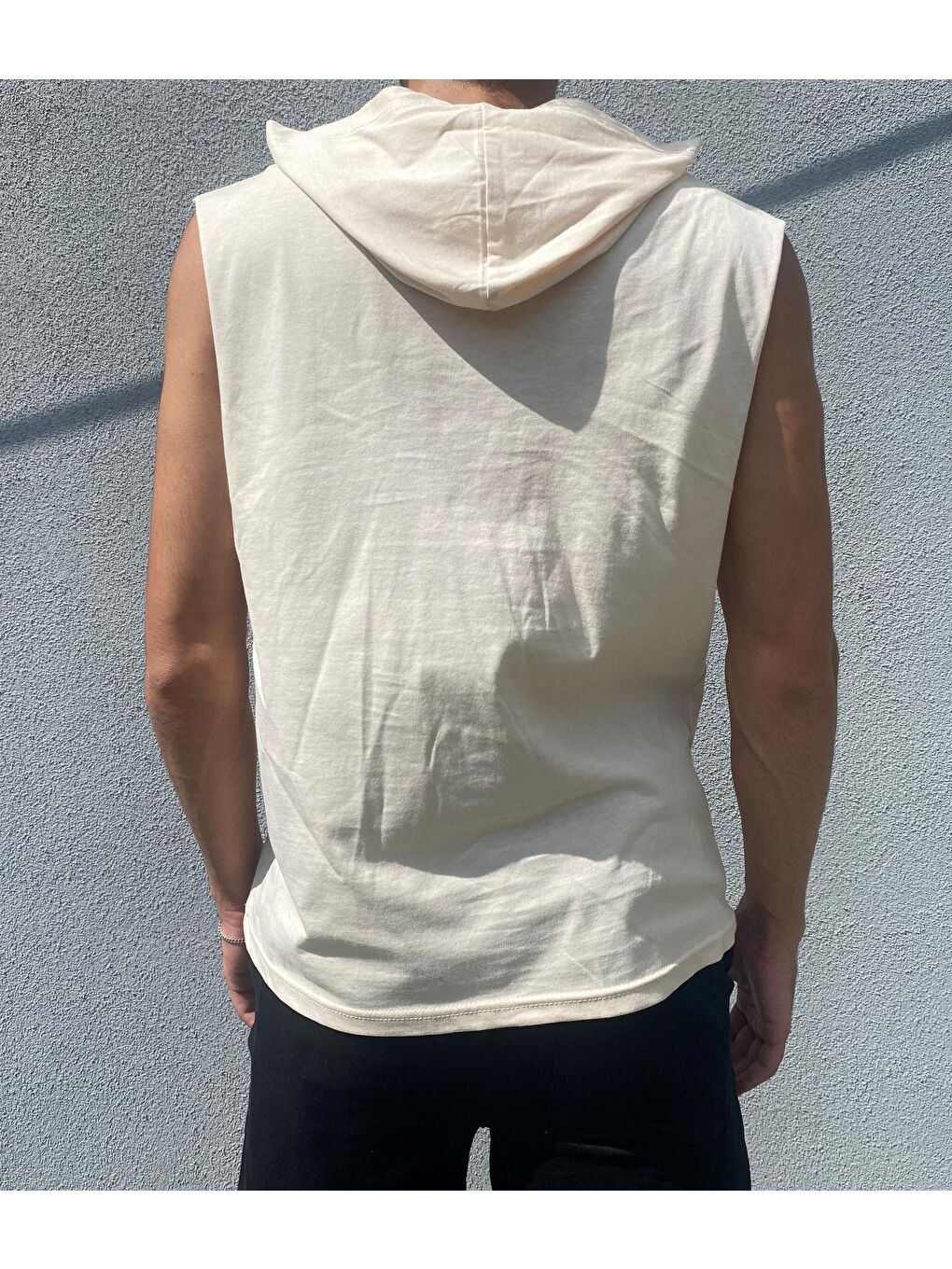 Bej Erkek Bisiklet Yaka Regular Fit Brooklyn Baskılı Tişört SPR22TS122-3