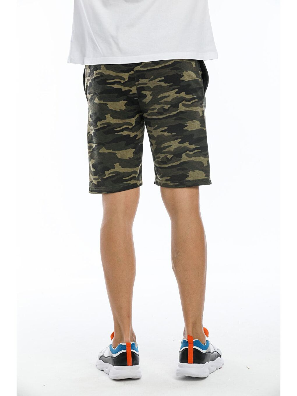 Yeşil Erkek Regular Fit Orta Boy Brooklyn Baskılı Şort SPR22SR208-4