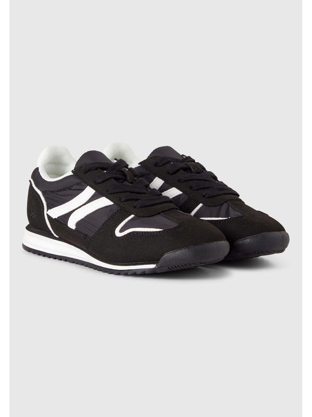 Erkek Çocuk Siyah Süet Ve Deri Görünüm Parçalı Sneaker-2