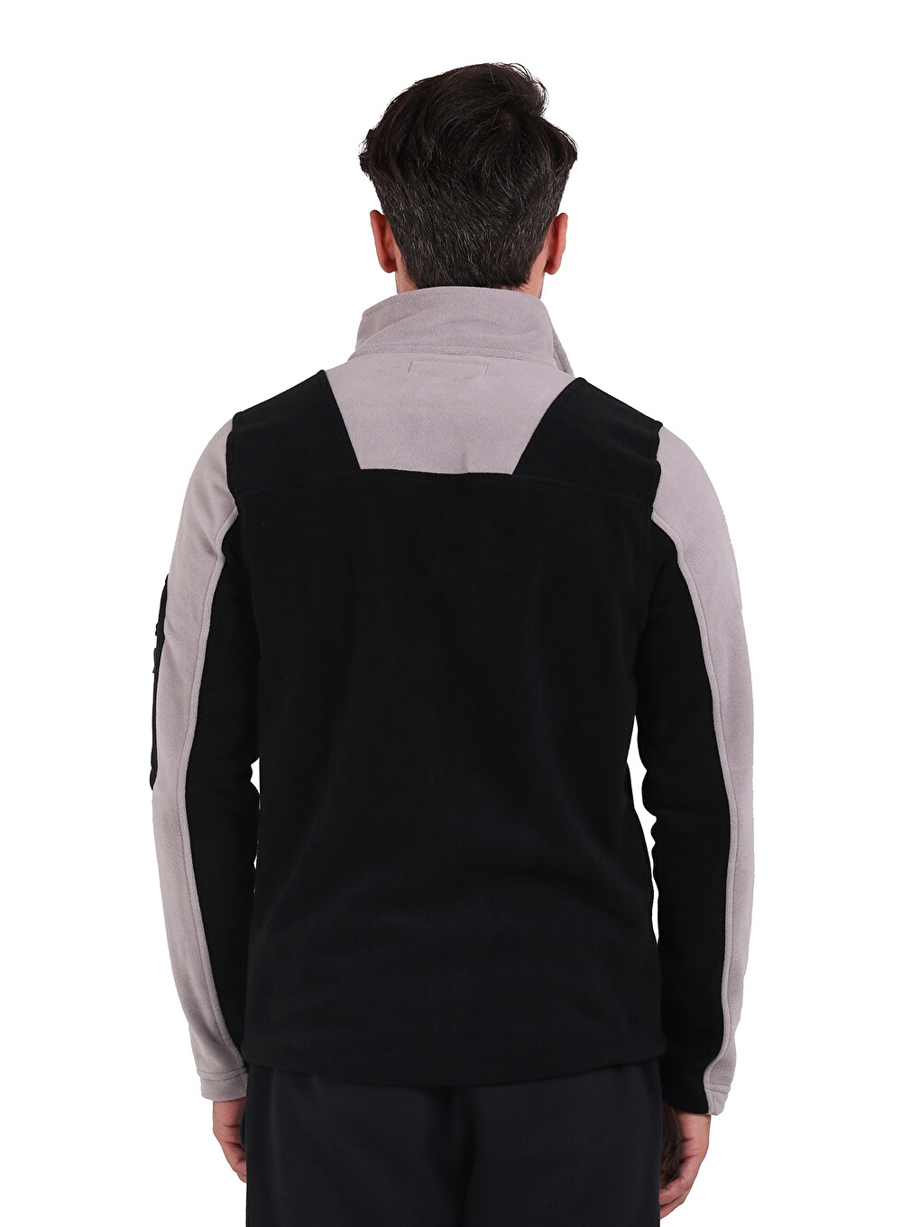 Siyah Evo Pro Erkek Polar Fermuarlı Sweatshirt-2