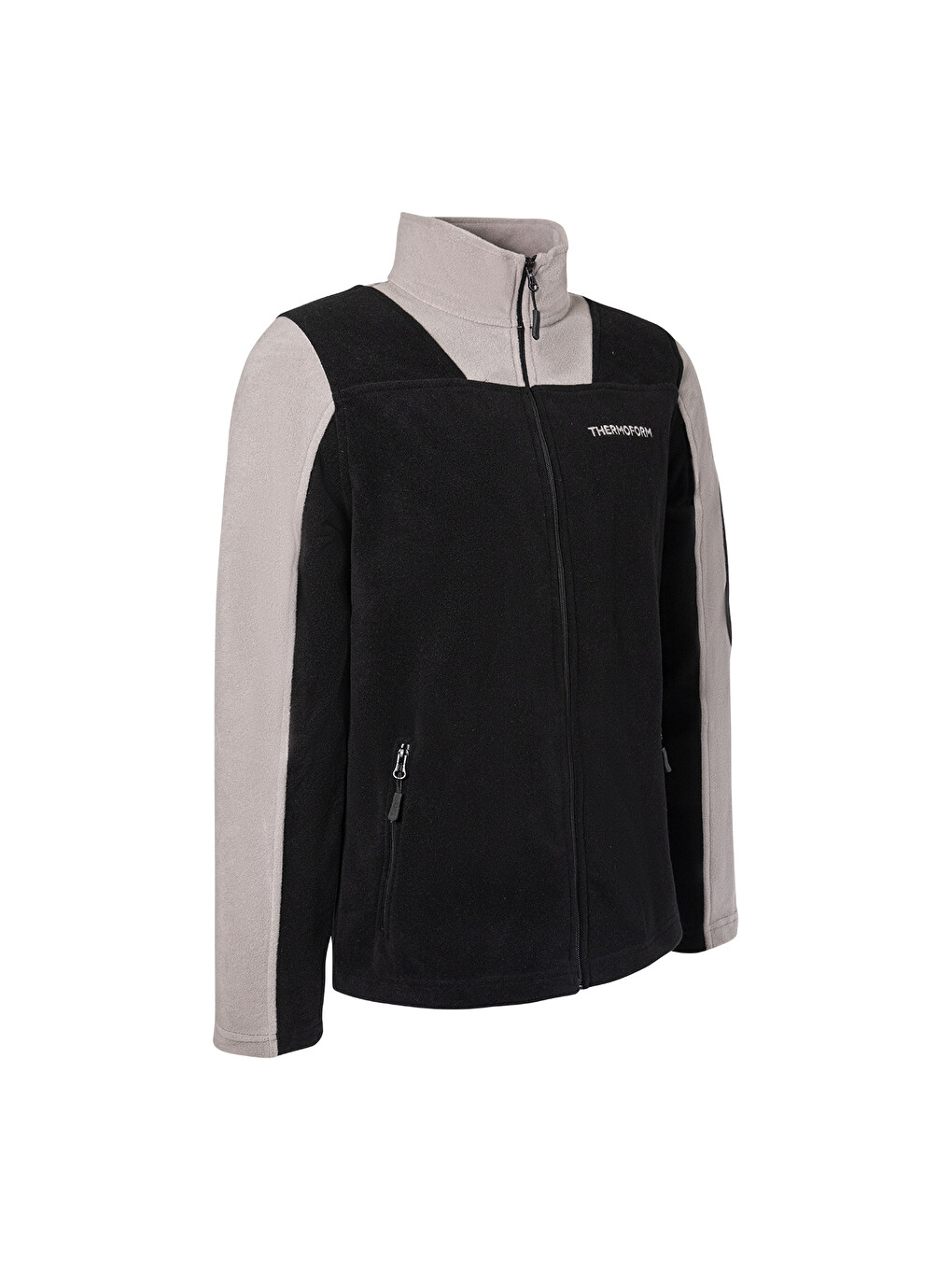 Siyah Evo Pro Erkek Polar Fermuarlı Sweatshirt-3