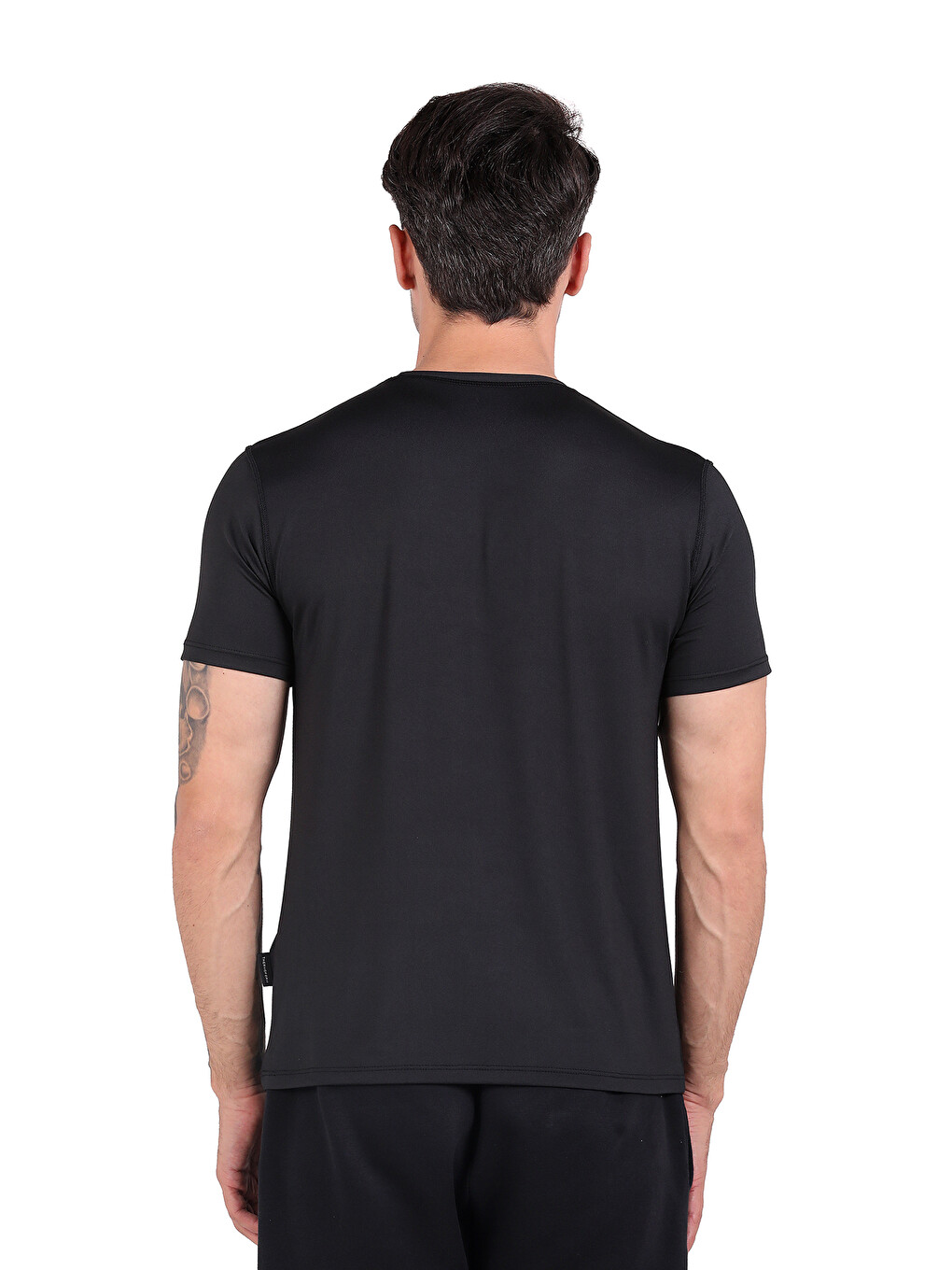 Siyah Microfiber Kısa Kol Fanila SİYAH-2