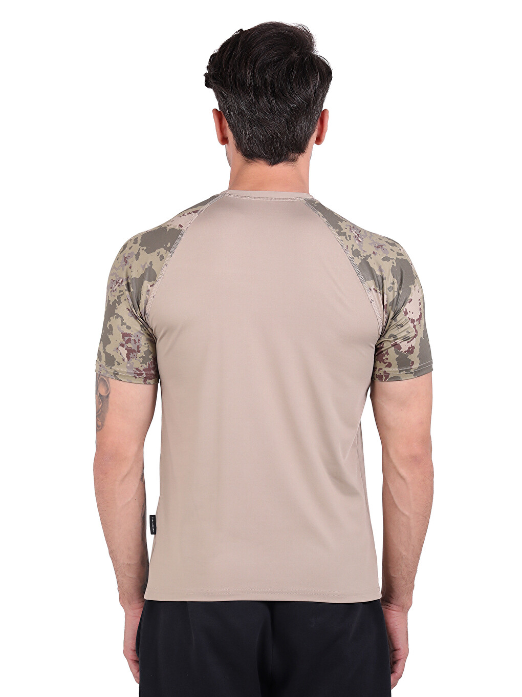 Kahverengi Microfiber Kısa Kol Fanila P. Kamuflaj-2