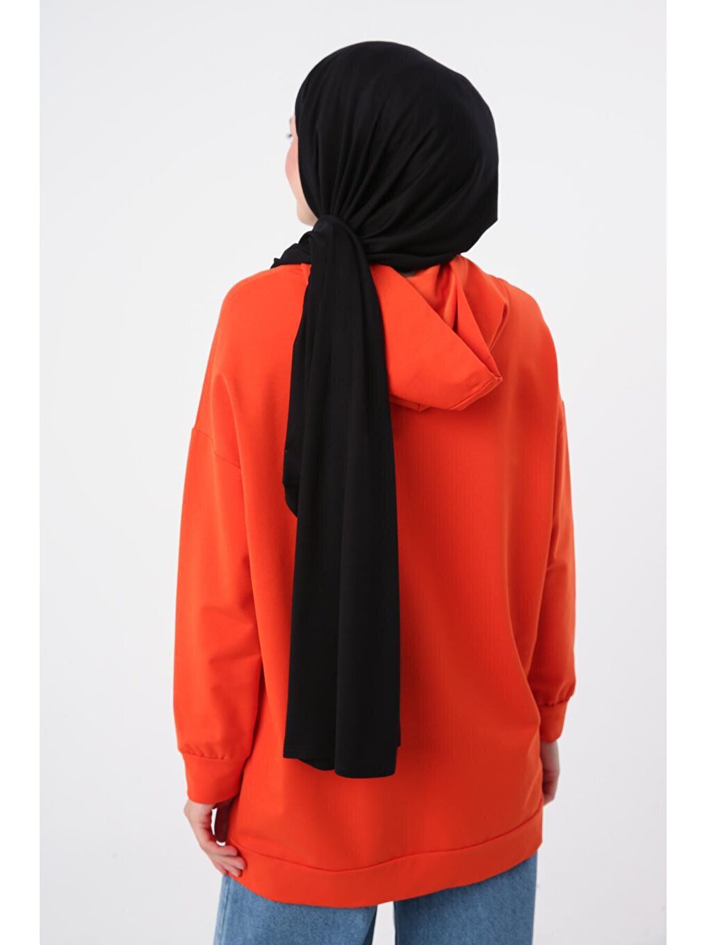 Siyah Pamuk Viskon Karışımlı Penye Şal-3