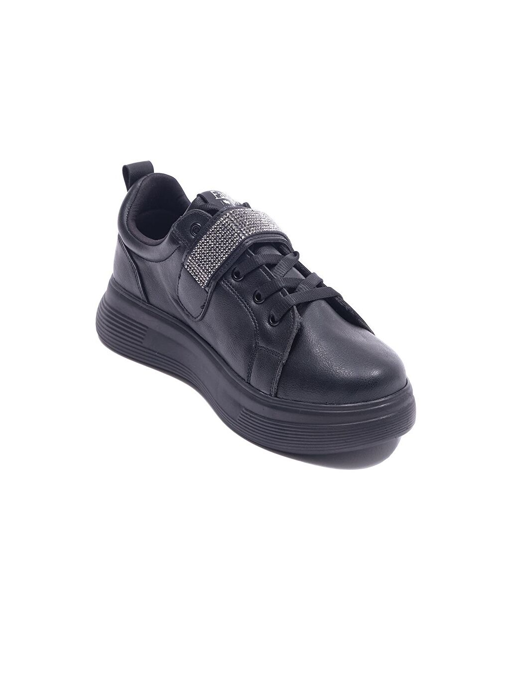 Siyah 332073 Günlük Rahat Ve Konforlu Sneaker Spor Ayakkabı Kadın-3