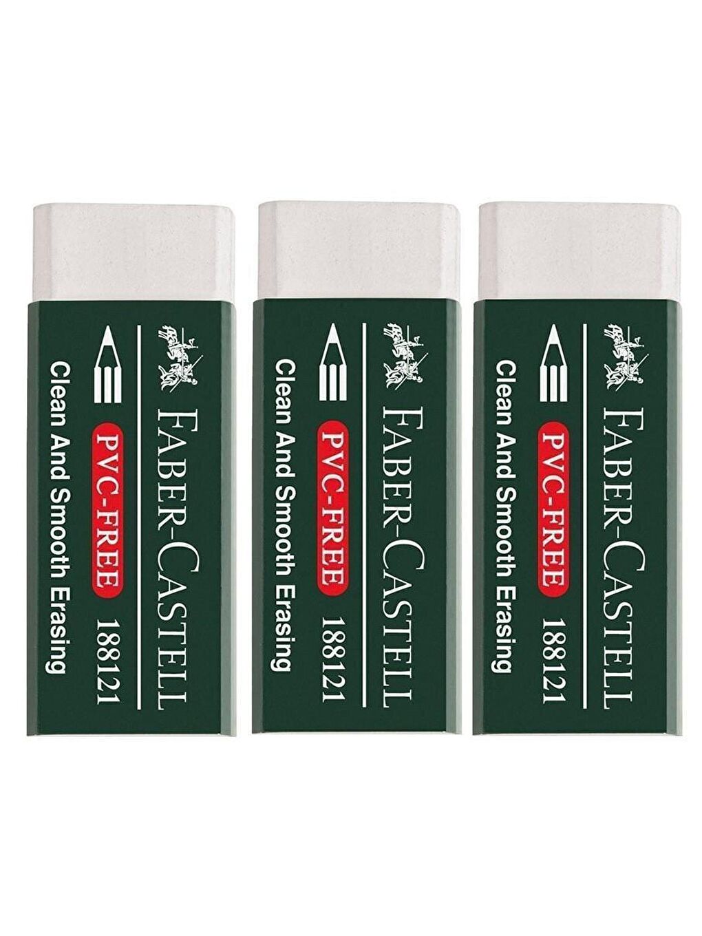 Büyük Boy Pvc Free  Beyaz Silgi No:20 ( 3 Adet )