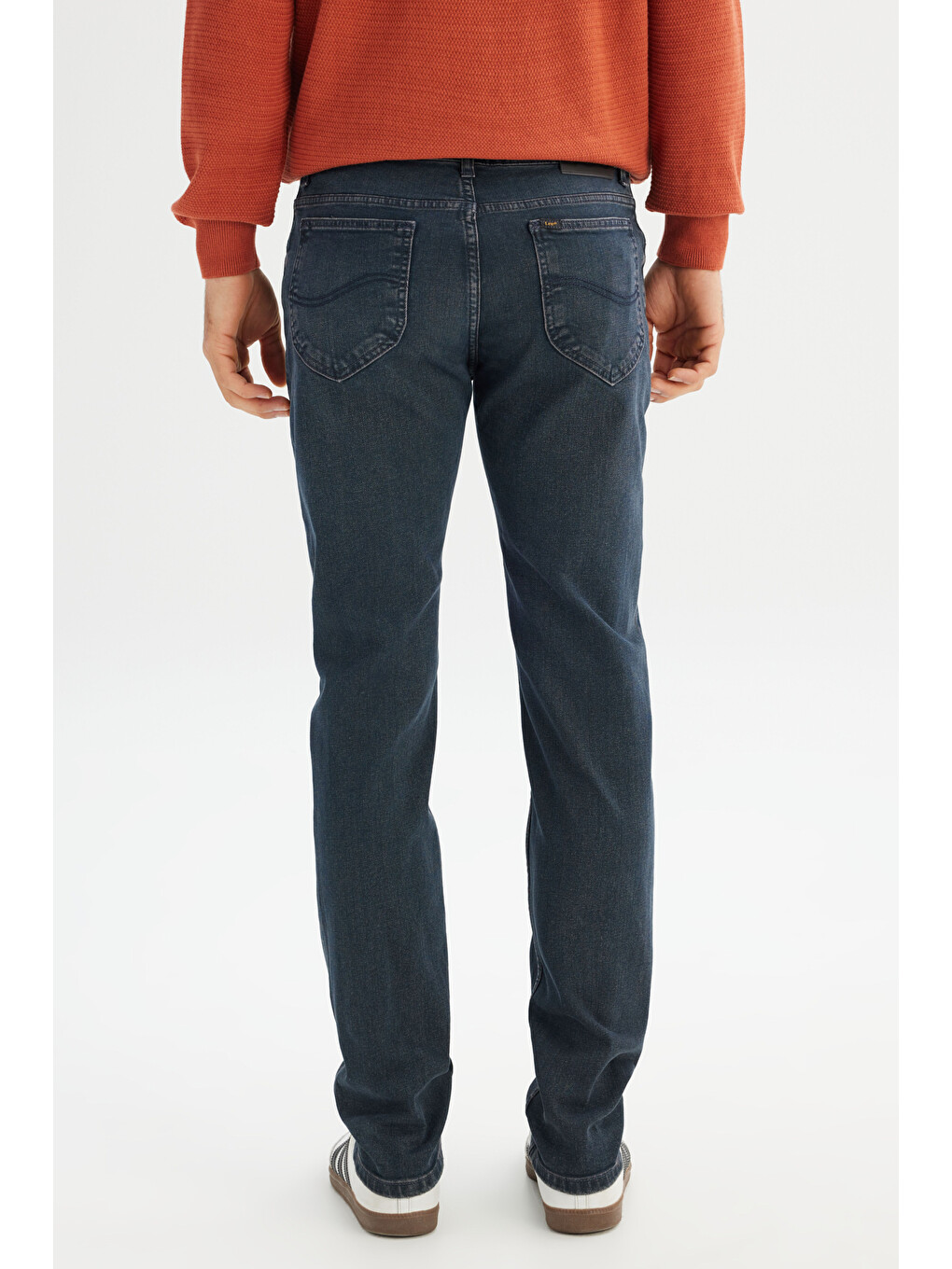 Turuncu Pamuklu Slim Fit Esnek Denim Jean Pantolon-4