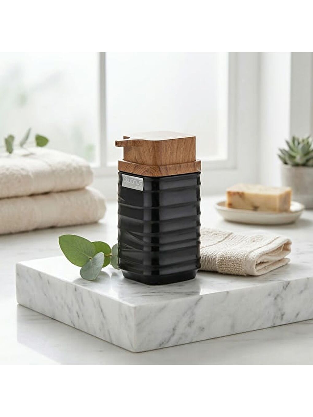 Karışık Luna Sıvı Sabunluk - Siyah / Kahverengi