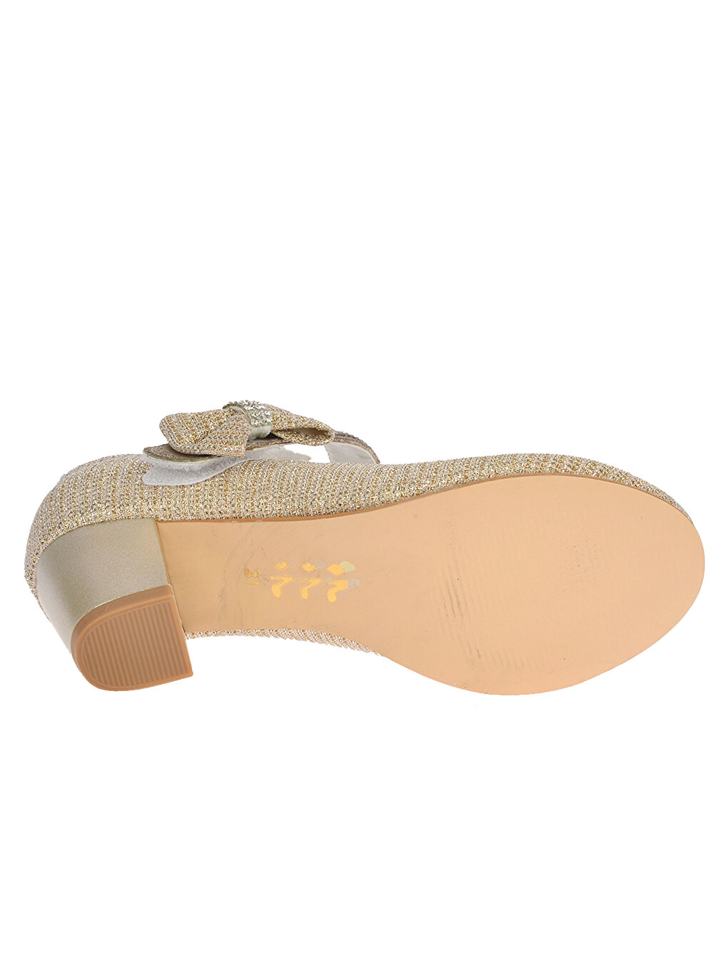 Sarı Cameli Çupra Günlük Kız Çocuk 4 Cm Topuklu Abiye Ayakkabı-4