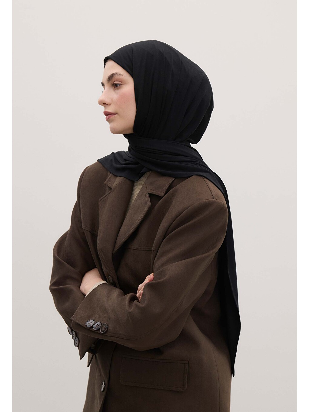 Bambu Penye Şal Siyah