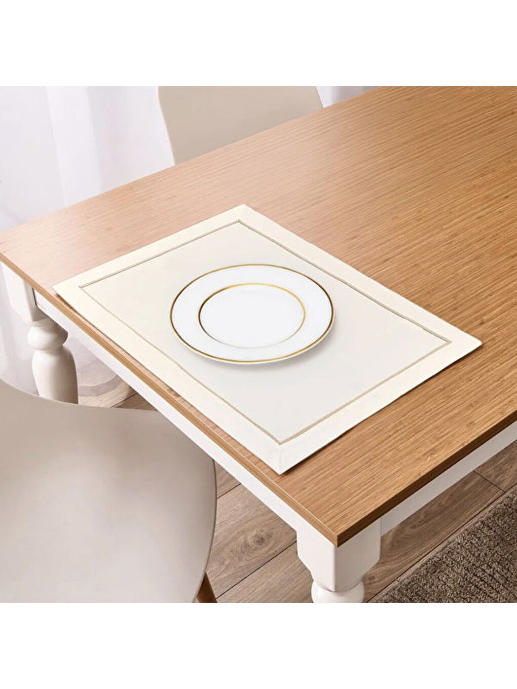 Soft Farsund 2'li Amerikan Servis - Beyaz - 35x50 cm