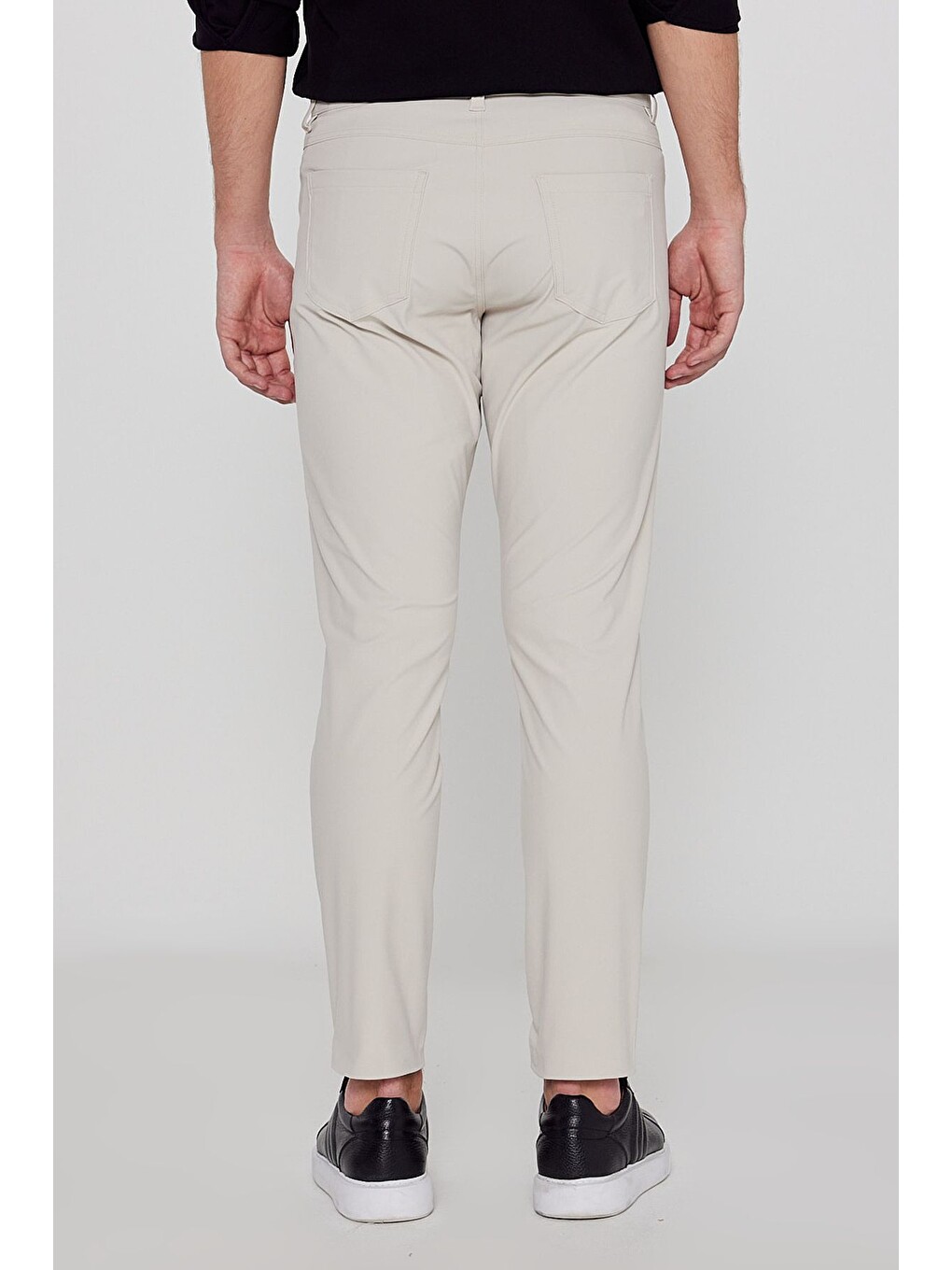 Regular Fit Normal Kesim Normal Bel Dar Paça 5 Cep Casual Bej Pantolon-3