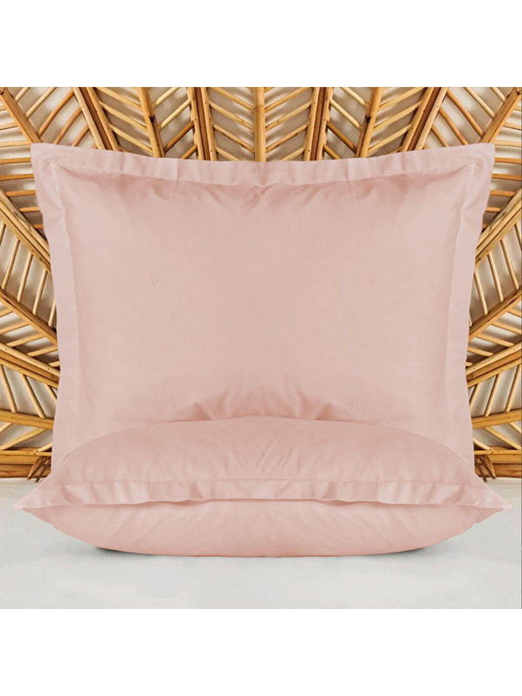 Evidea Pembe Soft Basic Oxford 2'li Yastık Kılıfı - Gülkurusu - 50x70 cm