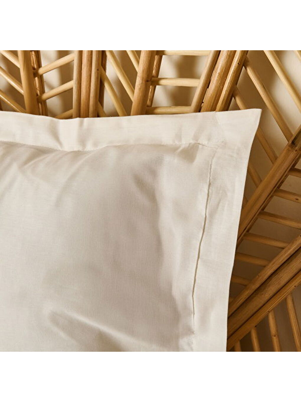 Soft Basic Oxford 2'li Yastık Kılıfı - Ekru - 50x70 cm-3