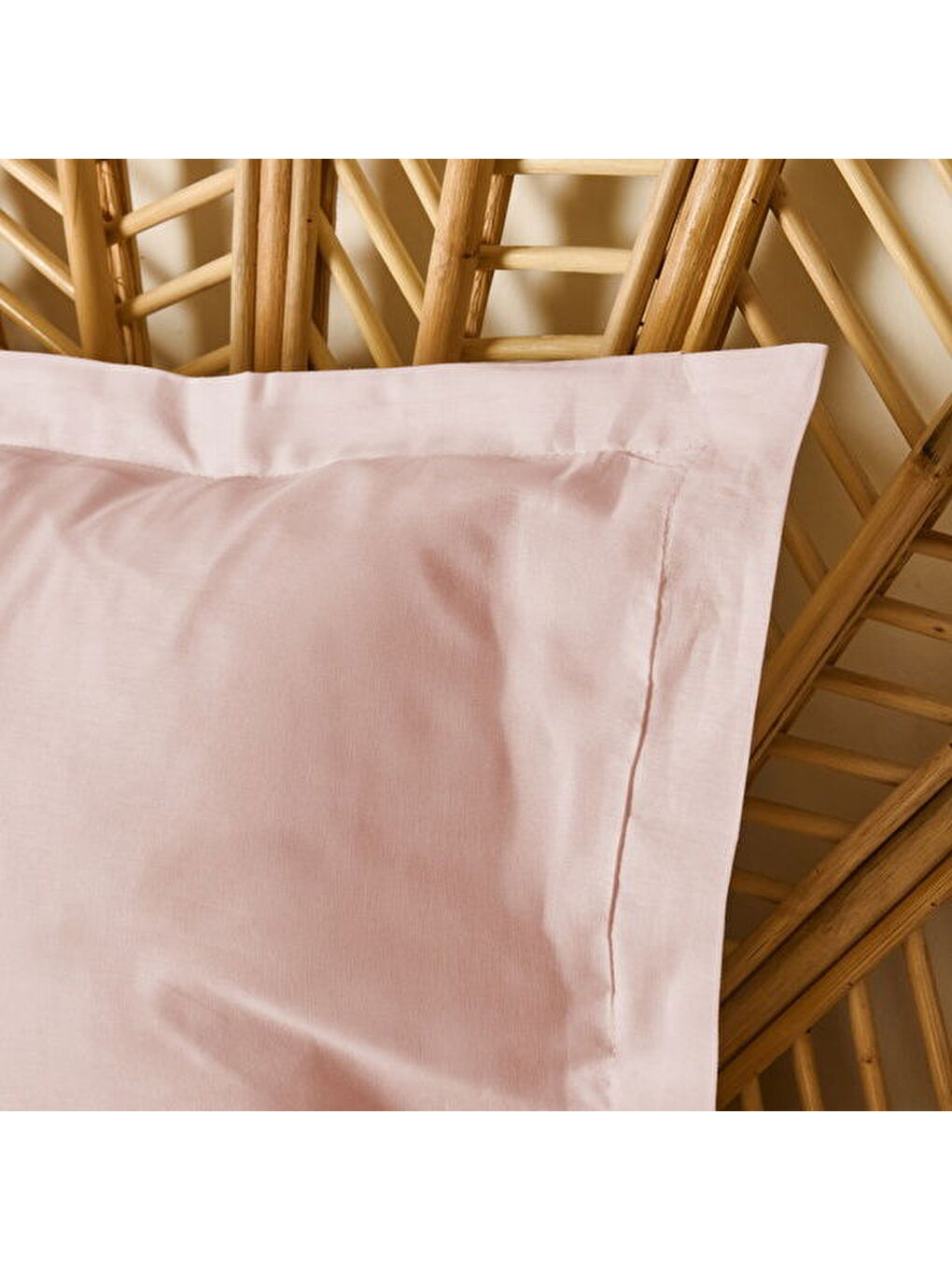 Evidea Pembe Soft Basic Oxford 2'li Yastık Kılıfı - Gülkurusu - 50x70 cm - 3