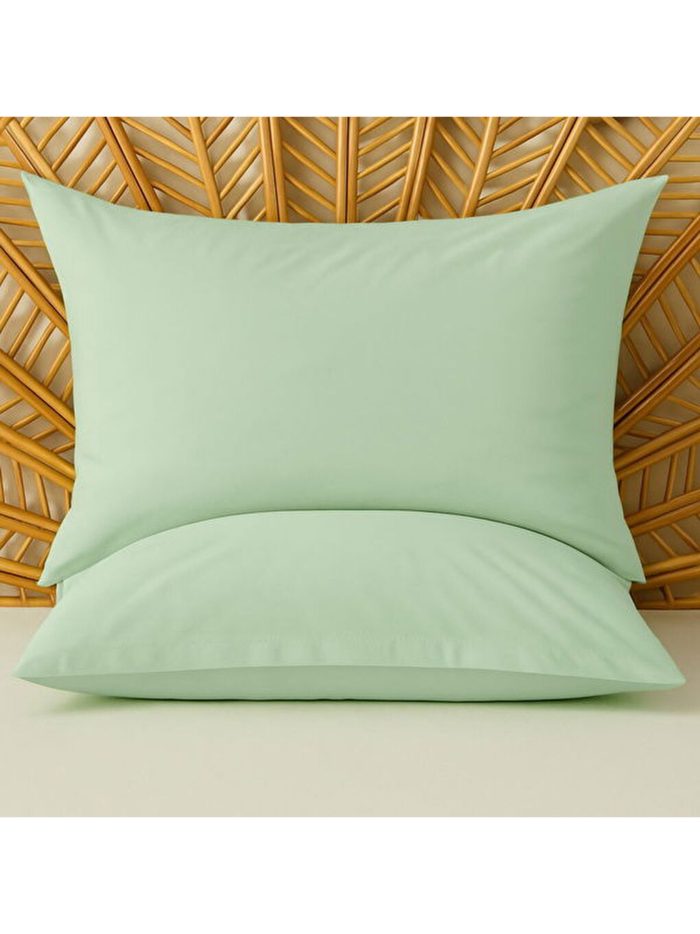 Evidea Soft Basic Oxford 2'li Yastık Kılıfı - Yeşil - 50x70 cm