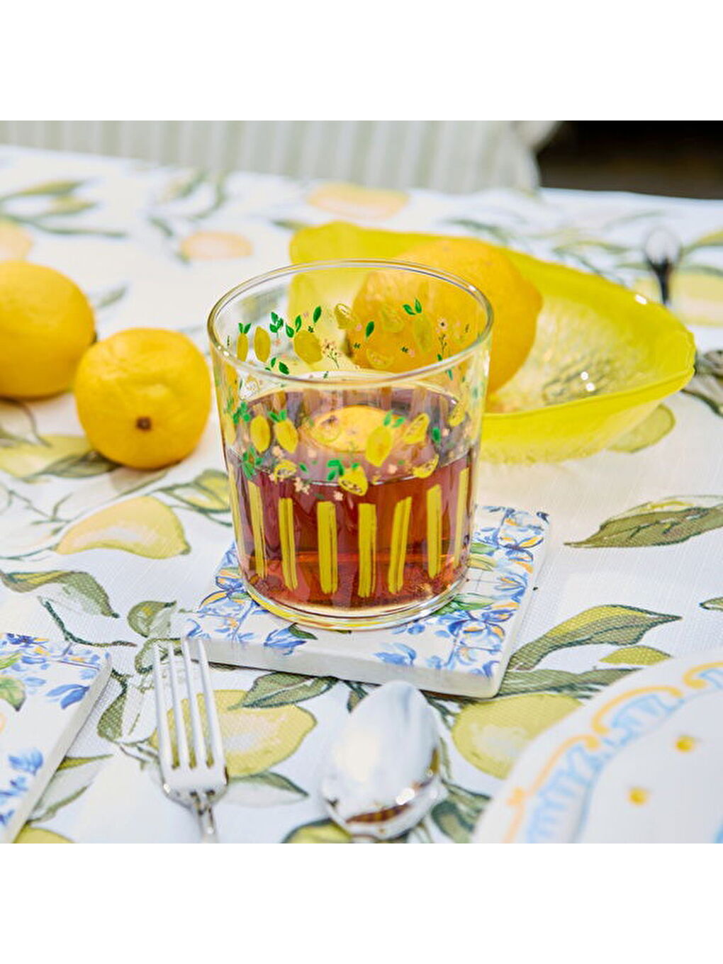 Frutta Cam Su Bardağı - Sarı - 380 ml