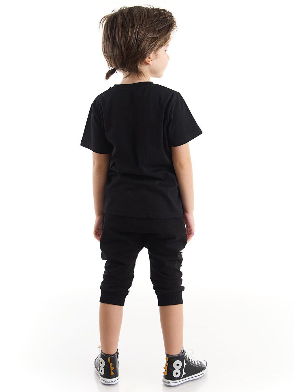 Karışık Maske Kaplan Erkek Çocuk Kapri Şort Takım-1