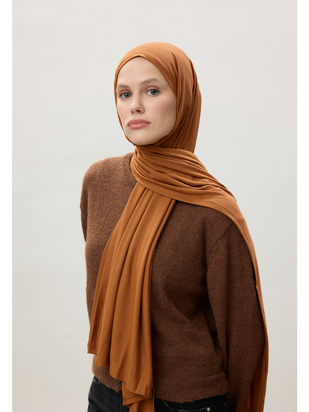Bej Penye Şal Bronz-1