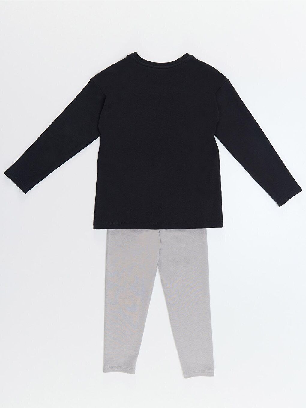 Karışık Renkli Şeker Kız Çocuk Tişört Tayt Takım-3