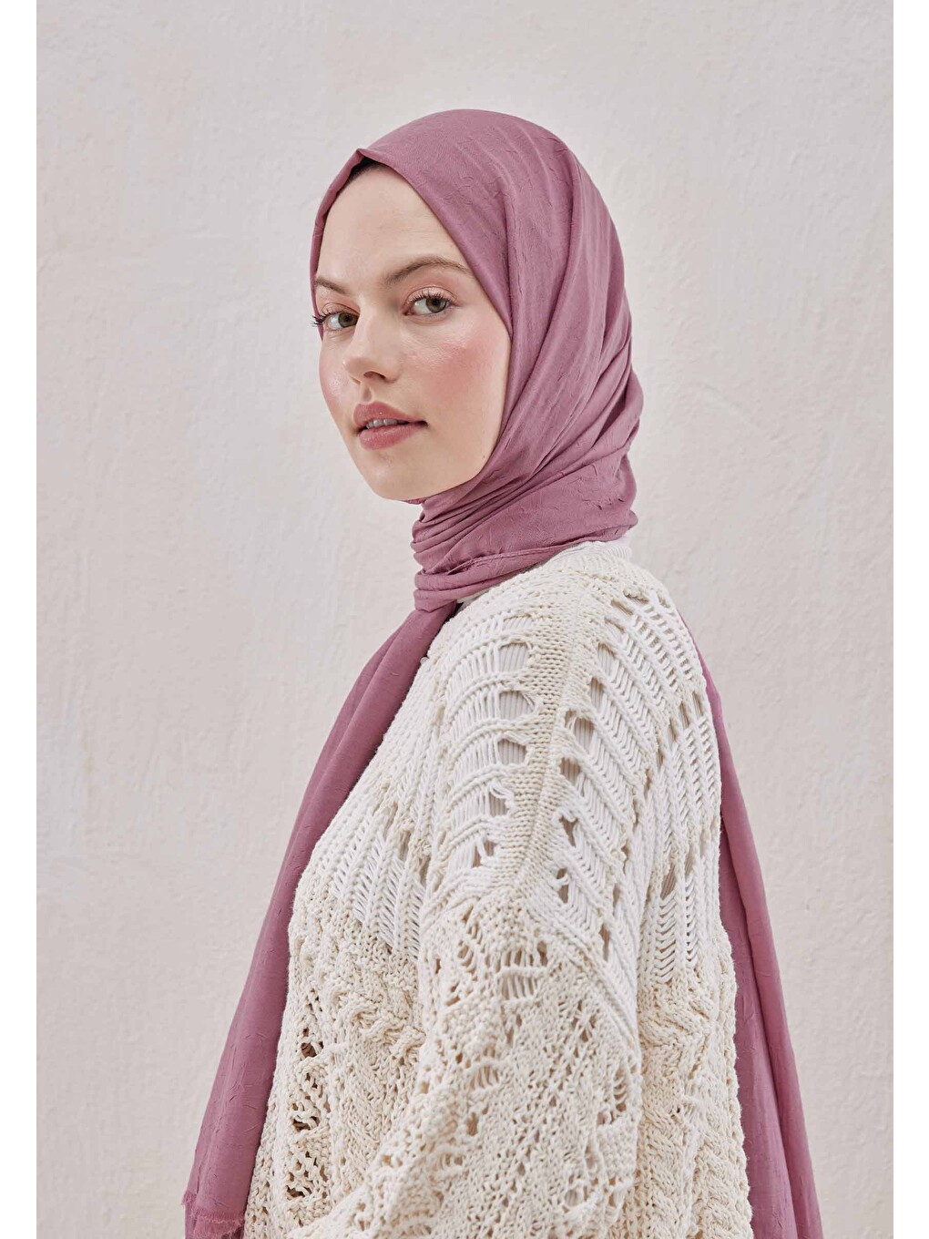 Bambu Şal Gül Pembe-1