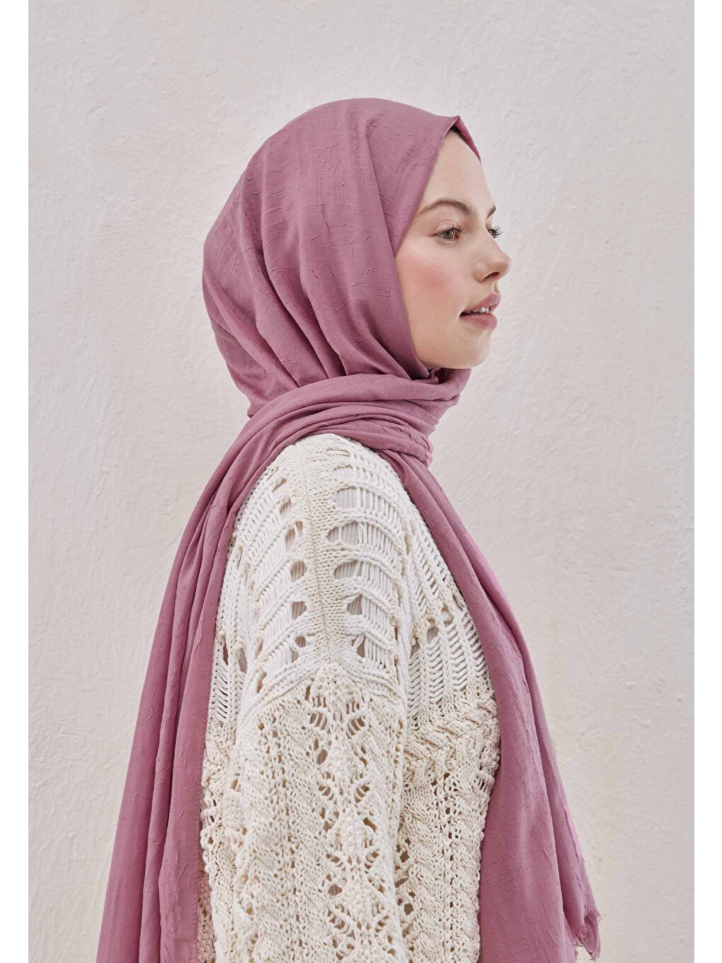 Bambu Şal Gül Pembe-3