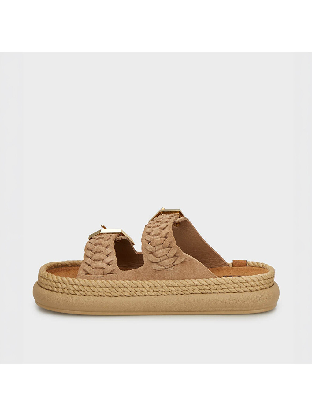 Kahverengi Sydor12-00044 Sydney Örgü Kadın Terlik Camel-2