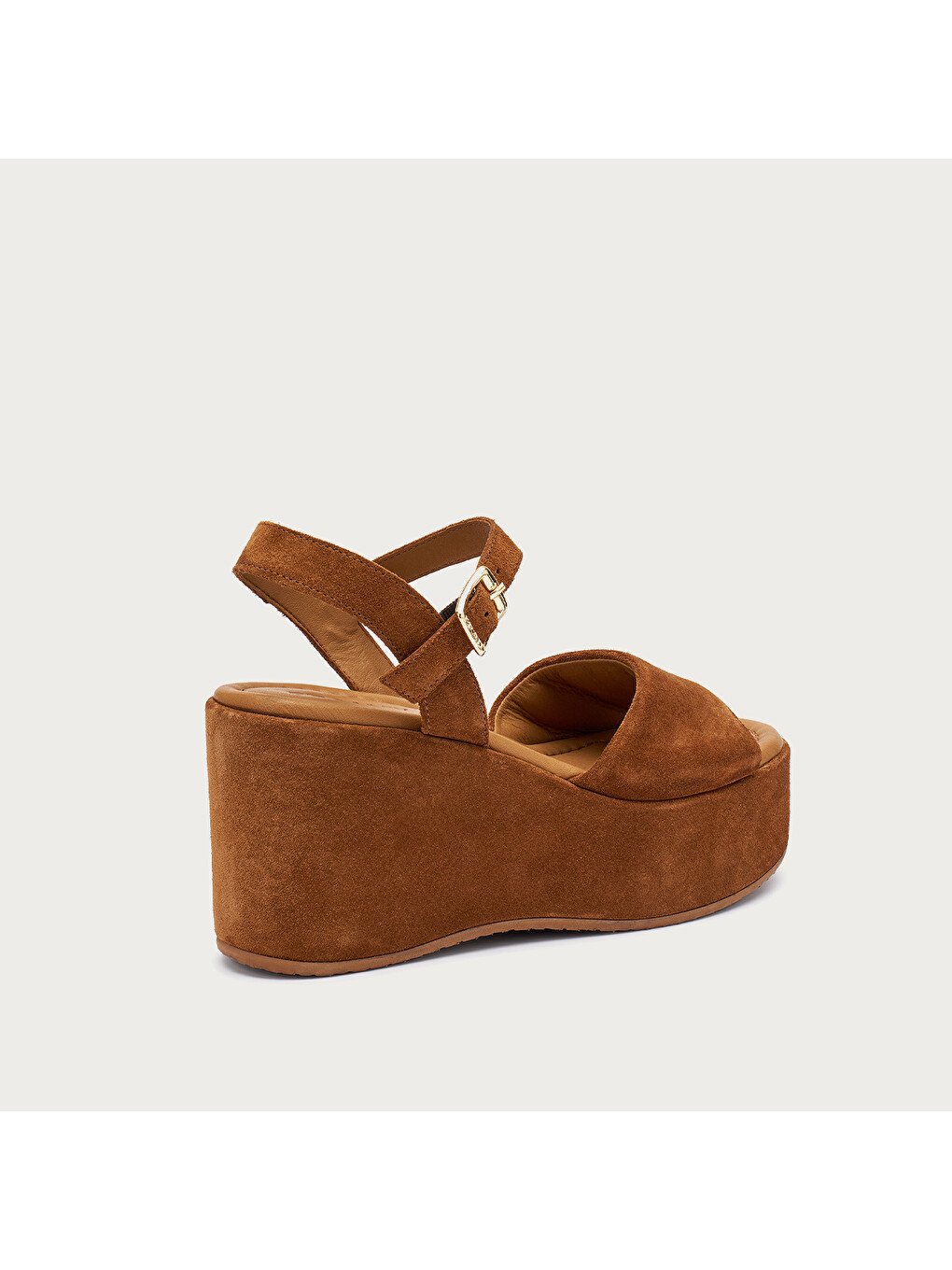 Bej Kadın Sandalet 04b6 Suede Wedge Sandals-2
