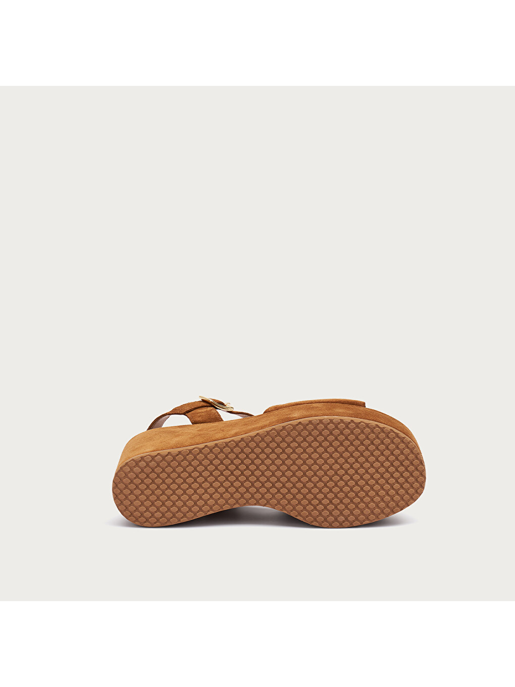 Bej Kadın Sandalet 04b6 Suede Wedge Sandals-4