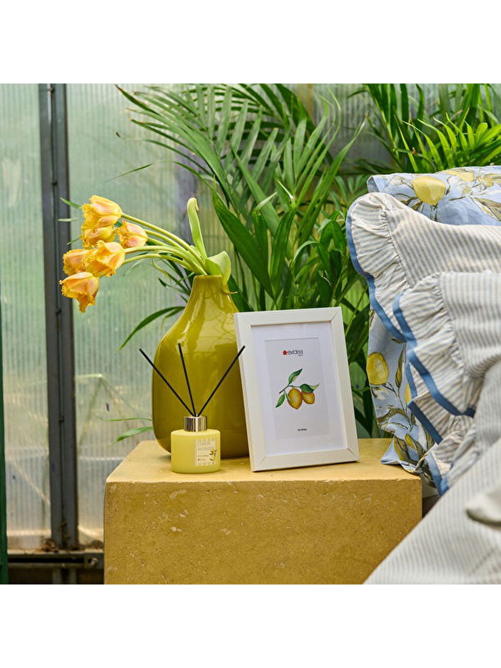 Deco Lime Cello Çubuklu Oda Kokusu - Sarı - 100 ml-4