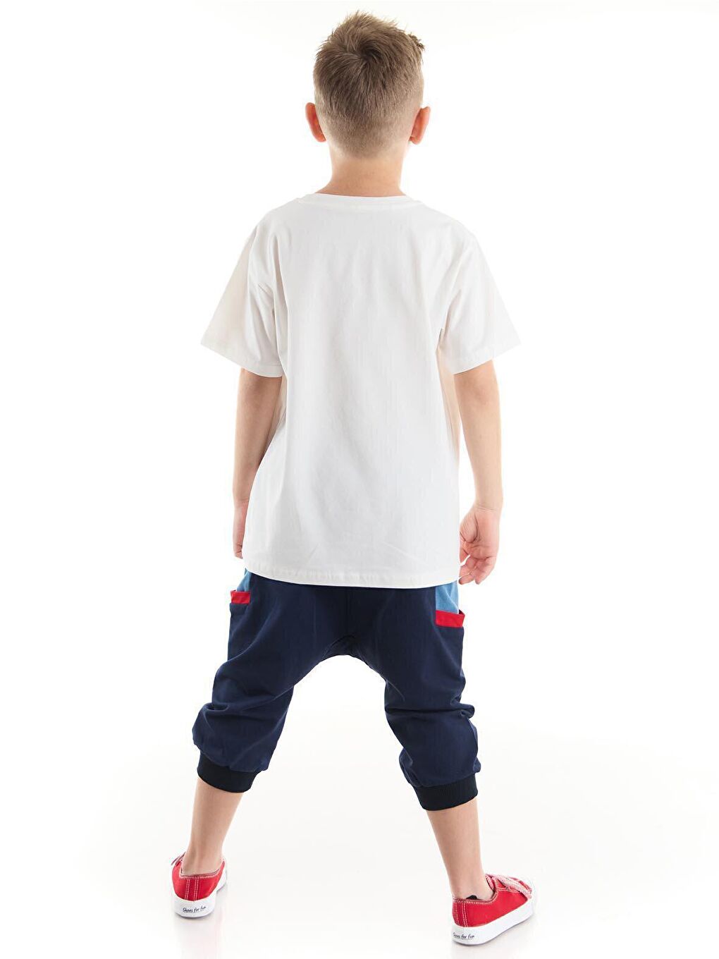 Karışık Rock Soul Erkek Çocuk Tişört Kapri Şort Takım-1