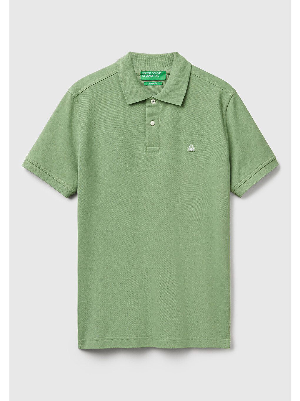 Erkek Açık Yeşill Regular Fit Kısa Kollu Polo Tişört-1