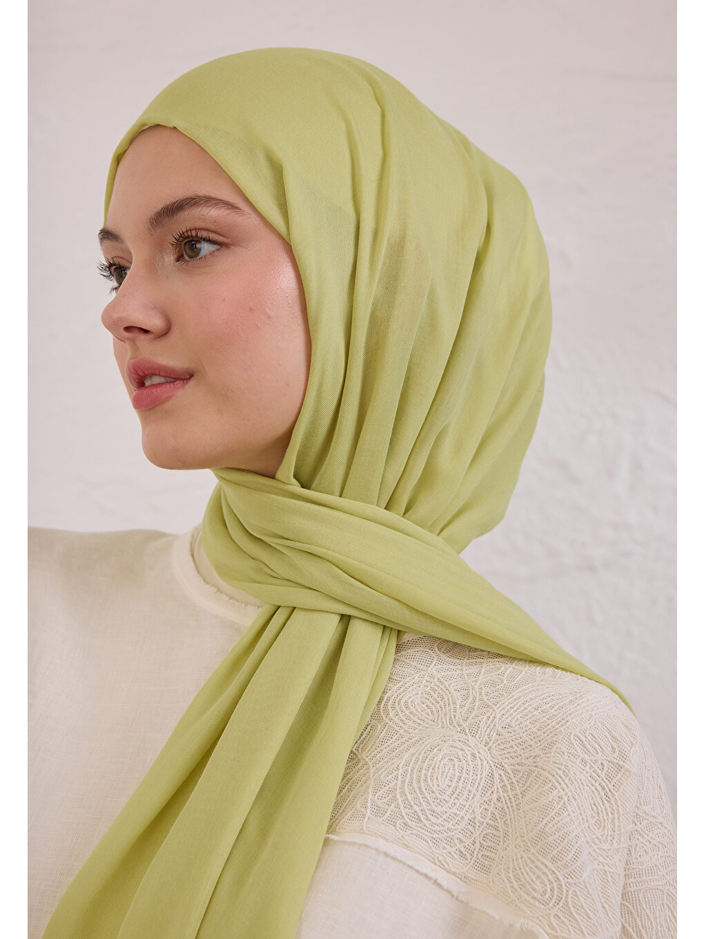 Yeşil Soft Viskon Şal Yeşim-1