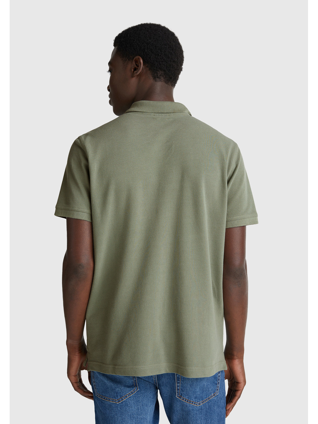 Erkek Soluk Yeşil Regular Fit Kısa Kollu Polo Tişört-2