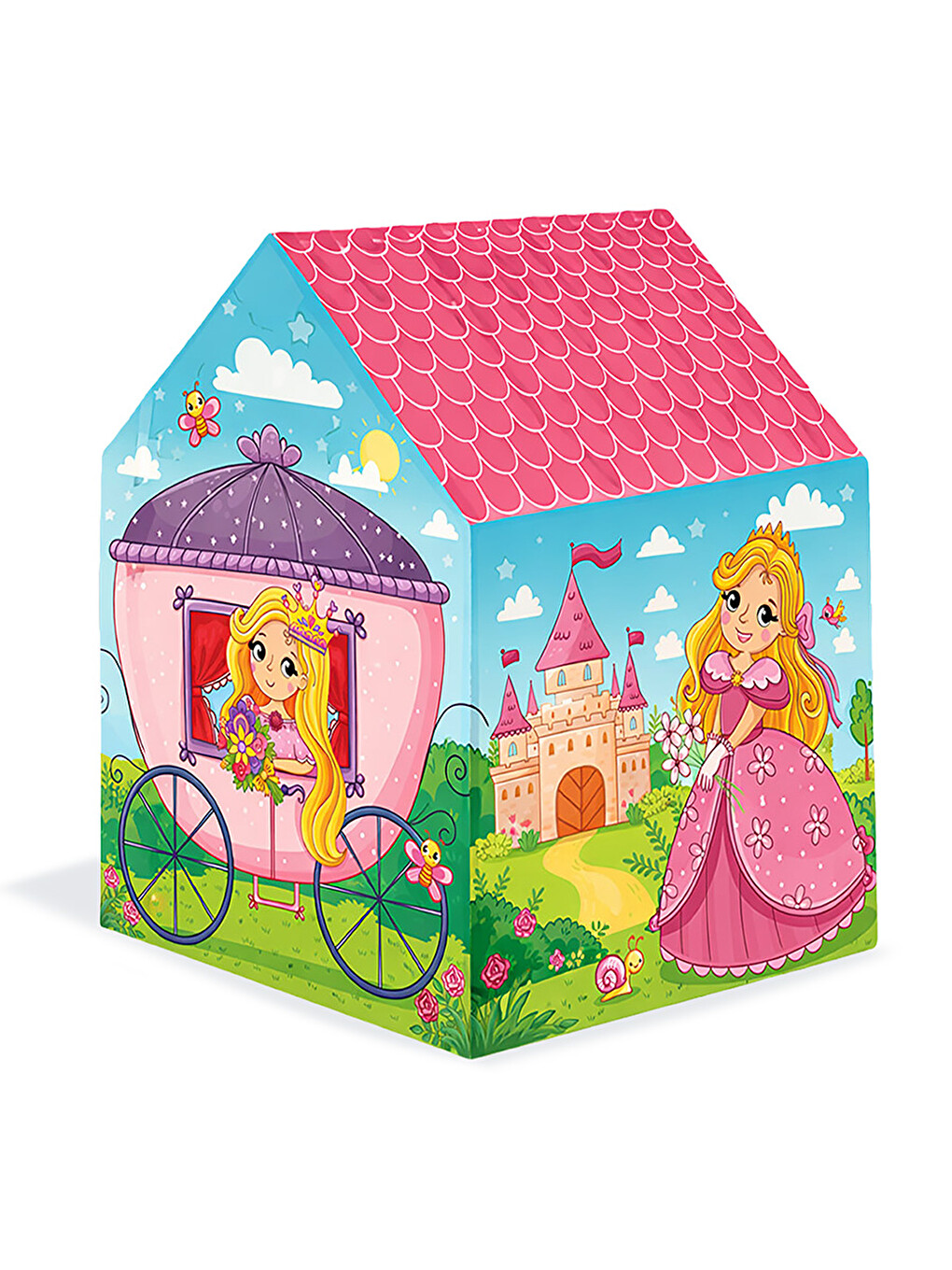 Unicornlu Pembe Prenses Şato Kız Çocuk Oyun Çadırı-2